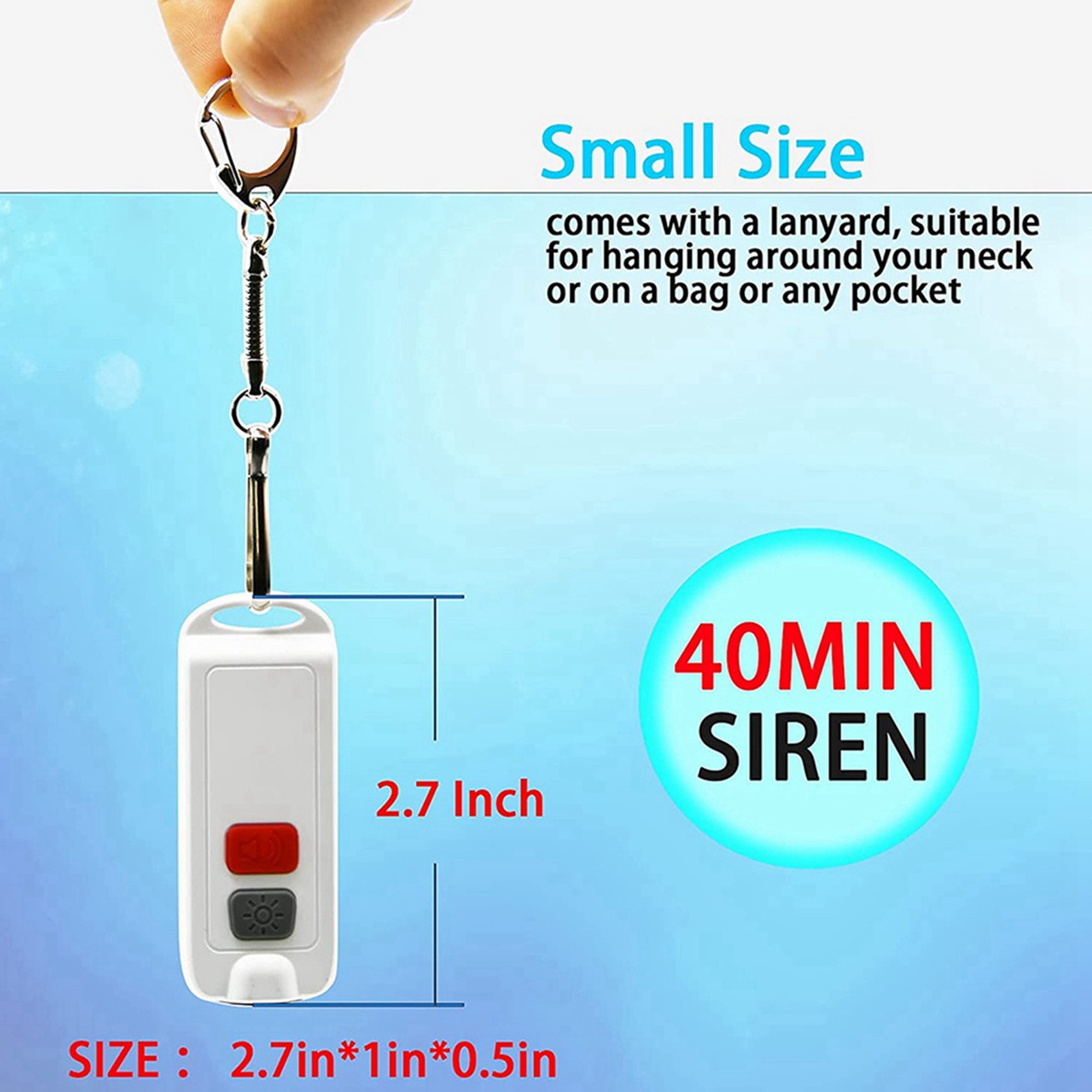FULL-2X Personal Alarm,Safety  - огляд і ціна Personal Alarm Keychain