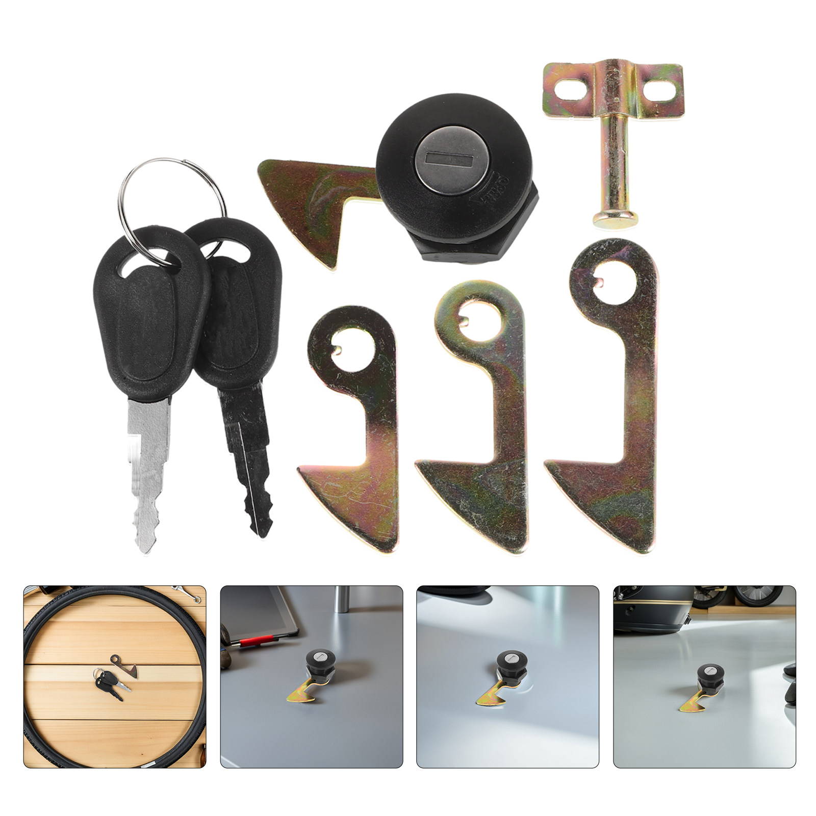 2Set Electric Motorcycle Trunk - огляд і ціна Lockbox Key Secure