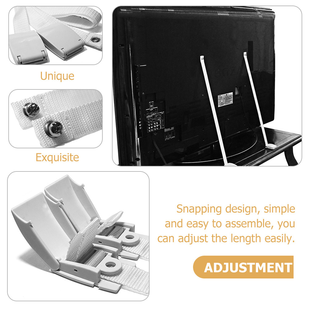 2Pcs TV Anti Tip Strap Adjusta - огляд і ціна Earthquake Anchor Strap