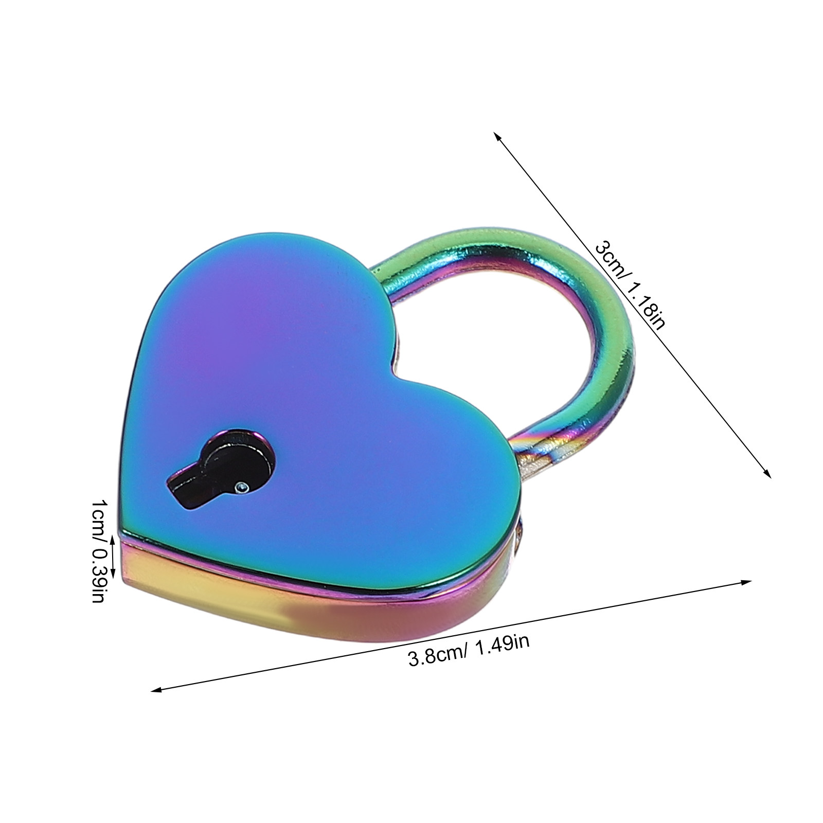 2Set Mini Heart Shaped Padlock - огляд і ціна Lockbox Key Secure